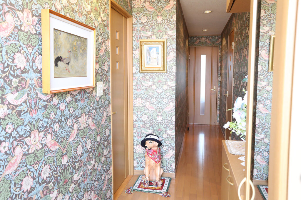 宮 いつき、ガーデン、希少な額装用画集より、美品、新品額装付 花見川区H様邸|千葉県でオーダーカーテン販売・制作なら