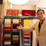 様々な生地のサンプルが充実!